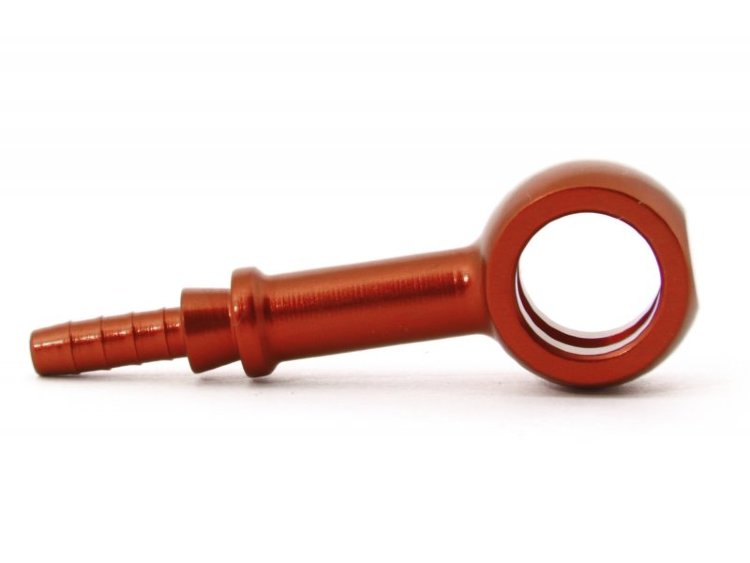 Фитинг banjo d10 mm, длинный D-03 алюминий КРАСНЫЙ, под опрессовку S5092-03DRD, Goodridge
