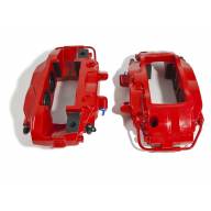 Комплект суппортов 2 шт. Brembo 4 поршня + адаптеры + армир. торм. шланги (2 шт) КРАСНЫЕ VAG-B4B-GN3 - Комплект суппортов 2 шт. Brembo 4 поршня + адаптеры + армир. торм. шланги (2 шт) КРАСНЫЕ VAG-B4B-GN3