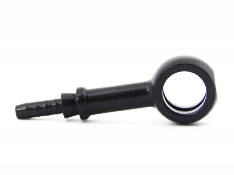 Фитинг banjo d10 mm, длинный D-03 алюминий ЧЕРНЫЙ, под опрессовку S5092-03DBK, Goodridge