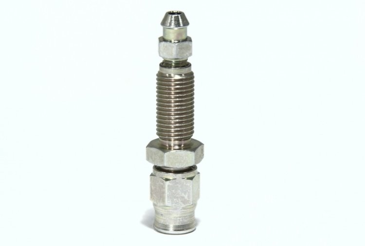 Фитинг папа AN-03 3/8X24 c прокачным штуцером, длинный D-03 сталь 443-03BNP, Goodridge