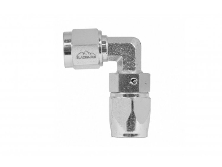 - 6 AN (6AN AN6) фитинг 90°, сталь BLACKROCK LAB T06-090-06S под тефлоноый шланг (600 серия)