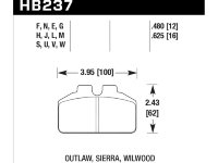Колодки тормозные HB237F.480 HAWK HPS