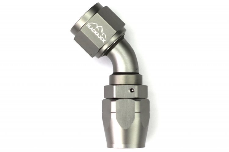 - 10 AN (10AN AN10) фитинг 45°, 20 серия Cutter Style, BLACKROCK LAB A10-045-2Ti