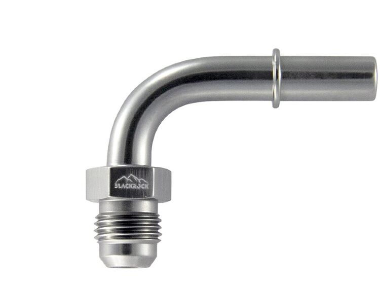 Фитинг AN-06 - 5/16" (8mm) быстросъём, 90° папа, BLACKROCK LAB L06-516-M090