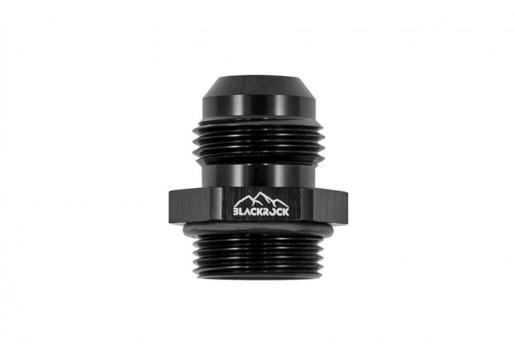 Адаптер П AN10 - П M22 x 1,5 mm под масло куллер, алюминий, BLACKROCK LAB, AN920-M22AN10BK