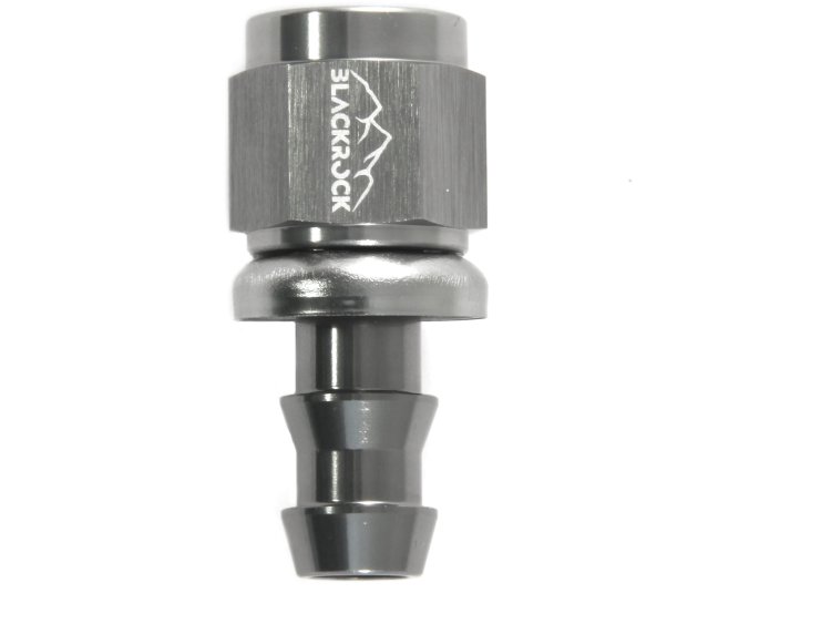 - 6 AN (6AN AN6) фитинг прямой, PUSH FIT серия BLACKROCK LAB P06-001-7Ti