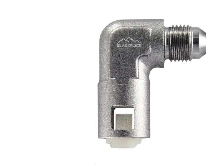 Фитинг AN-06 - 3/8" (9,5mm) быстросъём, 90° мама, BLACKROCK LAB L06-380-F090