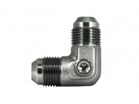 Адаптер П AN08 - П AN08, порт под датчик NPT1/8", 90°, алюминий , BLACKROCK LAB, AN821-08NPT18Ti