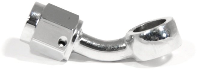 Фитинг banjo d10 mm, 45°, под резьбу AN-03 хром MCHD-005, Goodridge