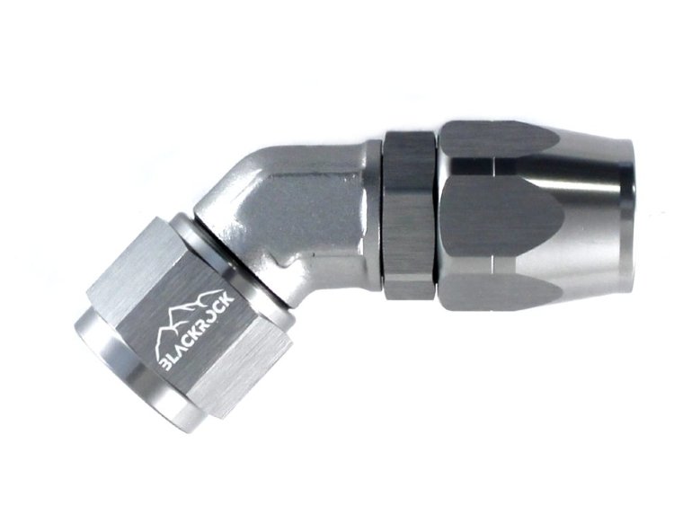 - 10 AN (10AN AN10) фитинг 45°, кованый, BLACKROCK LAB A10-045-6Ti