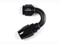 - 6 AN (6AN AN6) фитинг 150°, 20 серия Cutter Style, BLACKROCK LAB ЧЁРНЫЙ, A06-150-2BK