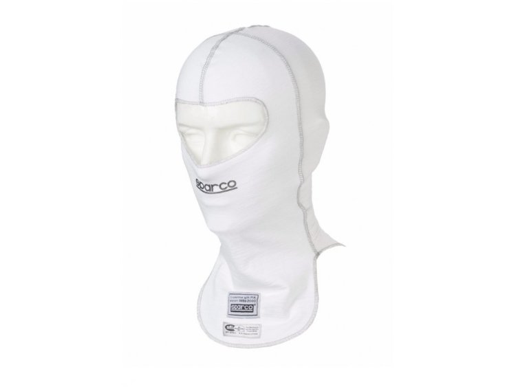 Подшлемник (балаклава) для автоспорта SPARCO RW-9, FIA, белый, XS/XL, 001494BO