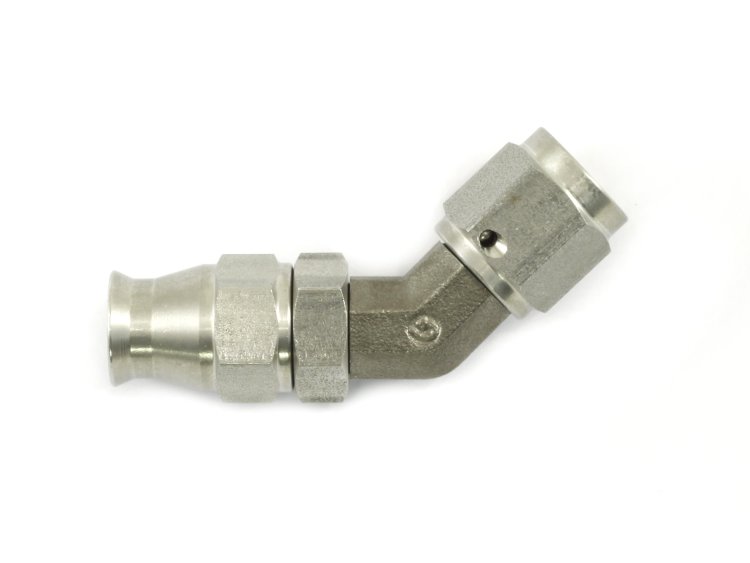- 4 AN (4AN AN4) фитинг 45° D-04 600 серия Goodridge 6645-04C нерж сталь кованый