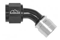 - 10 AN (10AN AN10) фитинг 45°, под опрессовку, BLACKROCK LAB ЧЁРНЫЙ, C10-045-8BK