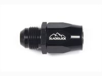 - 8 AN (8AN AN8) фитинг прямой ПАПА BLACKROCK LAB ЧЁРНЫЙ, A08-001-MA6BK