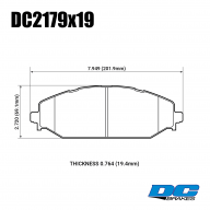 Колодки тормозные DC2179R19 DC brakes Street HD+, перед. RAM 1500 2019-&gt; - Колодки тормозные DC2179R19 DC brakes Street HD+, перед. RAM 1500 2019->