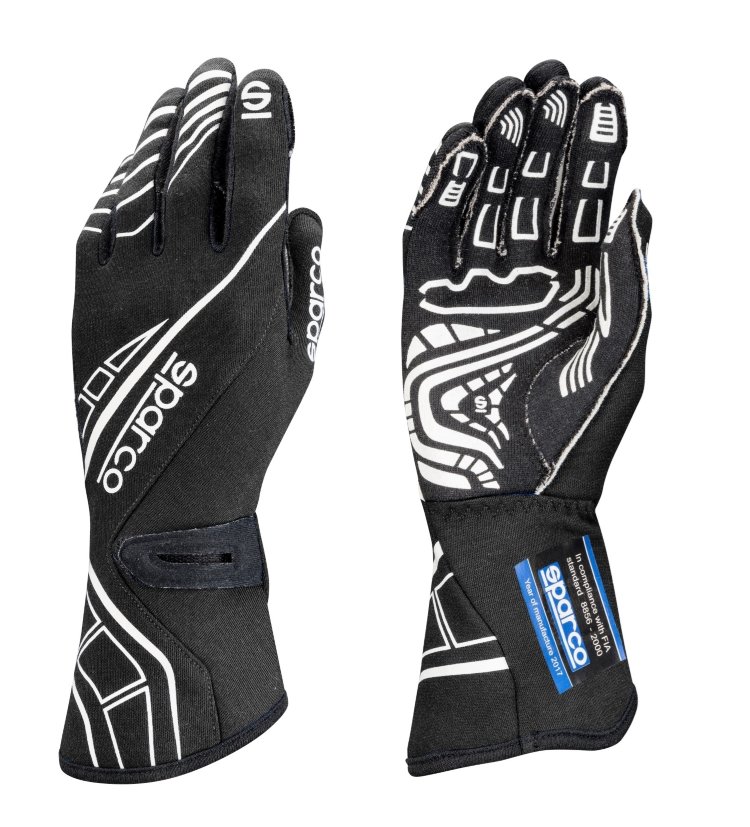 Перчатки для автоспорта SPARCO Lap RG-5, FIA, черный, размер 10, 00131110NR