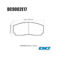 Колодки тормозные DC9002E17 DC Brakes RT.2 Proma 4 поршн. ТМ2.334, ТМ2.332, AP Racing, Rotora - Колодки тормозные DC9002E17 DC Brakes RT.2 Proma 4 поршн. ТМ2.334, ТМ2.332, AP Racing, Rotora