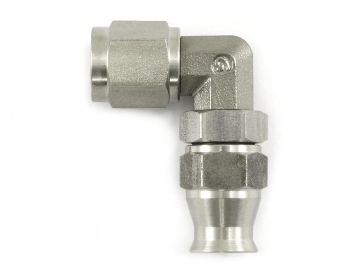 - 4 AN (4AN AN4) фитинг 90° D-04 600 серия Goodridge 6690-04С нерж сталь кованый