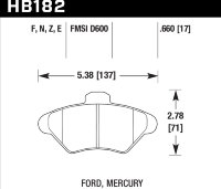 Колодки тормозные HB182B.660
