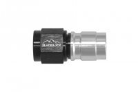- 6 AN (6AN AN6) фитинг прямой, под опрессовку, BLACKROCK LAB ЧЁРНЫЙ, C06-001-8BK