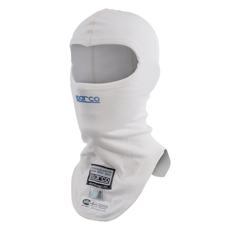 Подшлемник (балаклава) для автоспорта SPARCO DELTA RW-6, FIA, белый, 001483BI