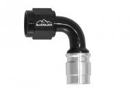 - 6 AN (6AN AN6) фитинг 90°, под опрессовку, BLACKROCK LAB ЧЁРНЫЙ, C06-090-8BK