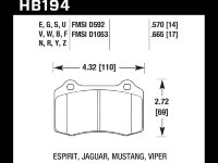 Колодки тормозные HB194B.665