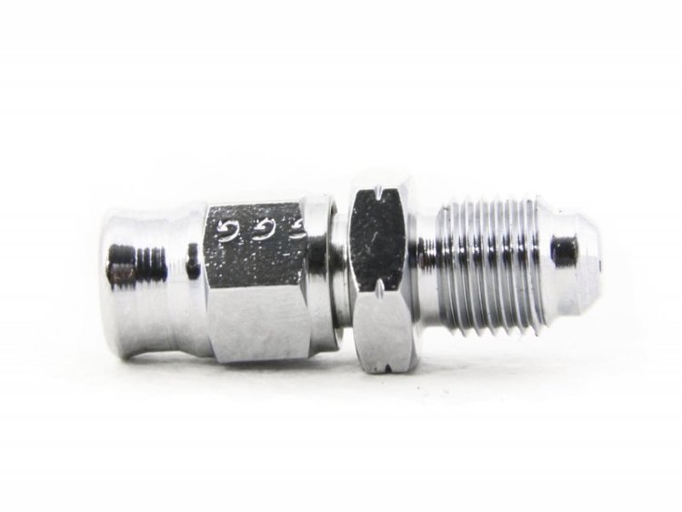Фитинг папа M10*1 под прямой конус, короткий D-03 хром 445-31CH, Goodridge