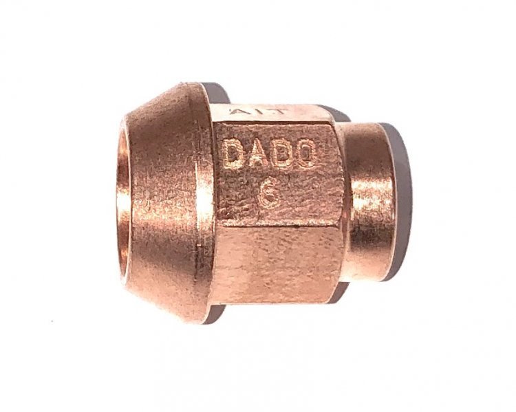 Гайка колёсная посадка конус, медное покрытие, сталь, резьба M14 x 1.5 mm A.I. TECH AIT AIT-DADO-6