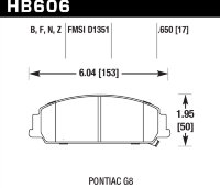 Колодки тормозные HB606Z.650 HAWK Perf. Ceramic
