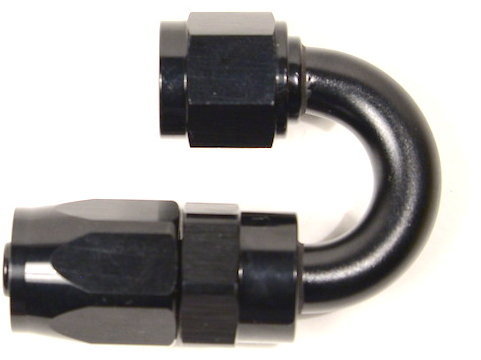 - 8 AN (8AN AN8) фитинг 180 градусов черный Goodridge 1136-18008BK