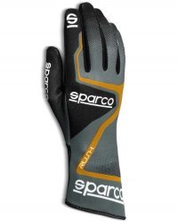 Перчатки для картинга SPARCO RUSH, серый/оранжевый, размер 09, 00255609GRAF