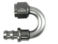 - 8 AN (8AN AN8) фитинг 180 градусов, PUSH FIT серия BLACKROCK LAB P08-001-7Ti