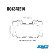 Колодки тормозные DC1347E14 DC Brakes RT.2 задние INFINITI  FX37 / FX50 / G / M / Nissan 370Z - Колодки тормозные DC1347E14 DC Brakes RT.2 задние INFINITI  FX37 / FX50 / G / M / Nissan 370Z