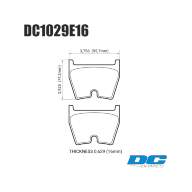 Колодки тормозные DC1029E16 DC Brakes RT.2 AUDI RS4, RS6, Brembo G (комплект 8 шт) JBT FB8P - Колодки тормозные DC1029E16 DC Brakes RT.2 AUDI RS4, RS6, Brembo G (комплект 8 шт) JBT FB8P