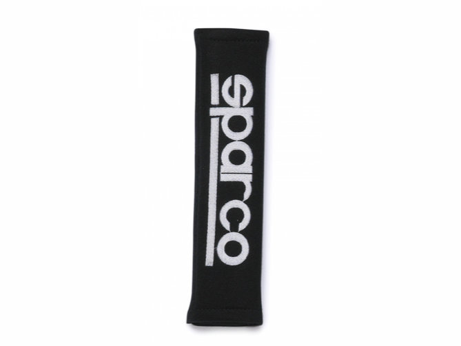 Накладки на ремень безопасности 2" тюнинг, SPARCO, 2 шт, черные, 01090R3NR