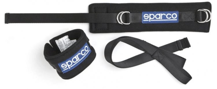 Напульсники (ограничители для рук) Sparco, чёрный, S00158SETNR