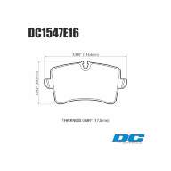 Колодки тормозные DC1547E16 DC Brakes RT.2 задн. AUDI RS5; RS7; S7; S6; PORSCHE MACAN - Колодки тормозные DC1547E16 DC Brakes RT.2 задн. AUDI RS5; RS7; S7; S6; PORSCHE MACAN