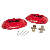 Комплект суппортов 2 шт. КРАСНЫЕ, Brembo 4 поршня: 40mm - 44mm - Комплект суппортов 2 шт. КРАСНЫЕ, Brembo 4 поршня: 40mm - 44mm