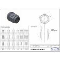 Гайка колёсная посадка конус, медное покрытие, сталь, резьба M12 x 1.25 mm A.I. TECH AIT AIT-DADO-9 - Гайка колёсная посадка конус, медное покрытие, сталь, резьба M12 x 1.25 mm A.I. TECH AIT AIT-DADO-9