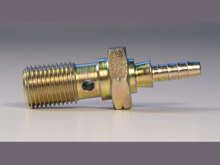 Болт (штуцер) crimp для banjo переход на шланг D-03 M10x1 сталь, Goodridge S492-31Z1