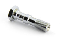 Болт (штуцер) двойной для banjo AN-04, 7/16x24 L=40 mm сталь хром Goodridge 773-44LCH