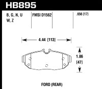 Колодки тормозные HB895B.656