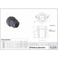 Гайка колёсная посадка сфера, алюминий 7075, резьба M14 x 1.5 mm A.I. TECH AIT DAAL8 - Гайка колёсная посадка сфера, алюминий 7075, резьба M14 x 1.5 mm A.I. TECH AIT DAAL8