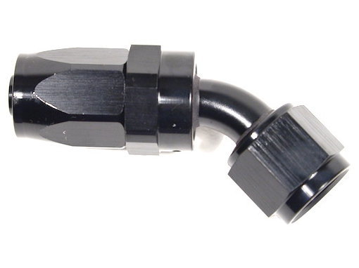 - 8 AN (8AN AN8) фитинг 45 градусов черный Goodridge 1136-4508BK