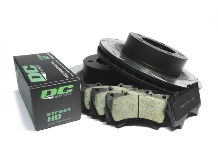 КОМПЛЕКТ ПЕРЕДНИЙ:Торм. диски DBA2724S T2+колодки DCbrakes sHD Toyota LC200,Lexus LX570,450D 2015->