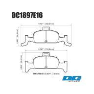 Колодки тормозные DC1897E15 DC brakes RT.2, перед  A4 B9; A5 F53; Q5 FYB; суппорт ATE;  - Колодки тормозные DC1897E15 DC brakes RT.2, перед  A4 B9; A5 F53; Q5 FYB; суппорт ATE; 