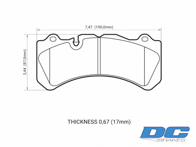 Колодки тормозные DC9009P17 DC Brakes Street STR.S+ Brembo 6 поршней тип J, N / PORSCHE 911 (997) 