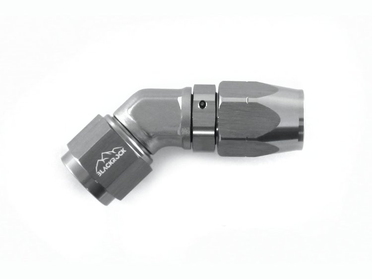 - 8 AN (8AN AN8) фитинг 45°, кованый, BLACKROCK LAB A08-045-6Ti